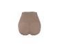 Beige corrigerend broekje met hoge taille en ribdetails.