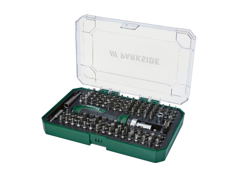 Parkside schroevendraaierset met veel bits.