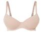 Een beige bh met brede bandjes.
