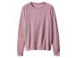 Roze trui met lange mouwen en ronde hals