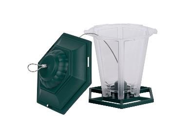 DOBAR Voerautomaat voor wilde vogels, groen