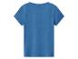 Effen blauw kinder T-shirt, achterkant.