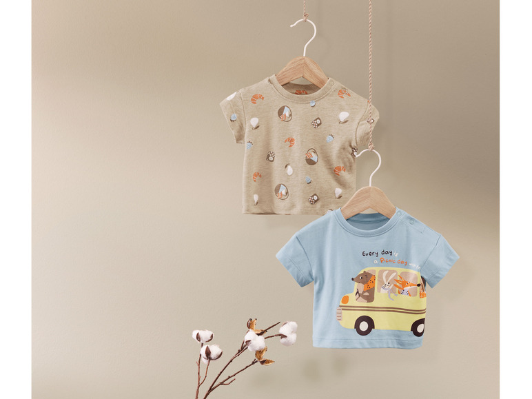 Ga naar volledige schermweergave: lupilu® 2 baby T-shirts - afbeelding 2