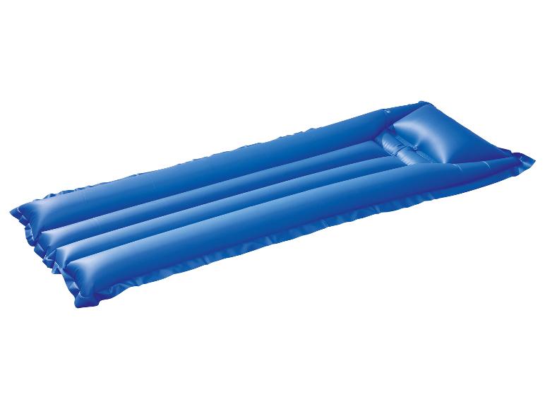 Blauw opblaasbaar luchtbed voor zwemmen of kamperen