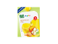 Appel-banaan fruitpuree met koekjes voor baby's vanaf 6 maanden, 6x100g.