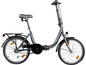 Zündapp Z-Fold vouwfiets met bagagedrager.