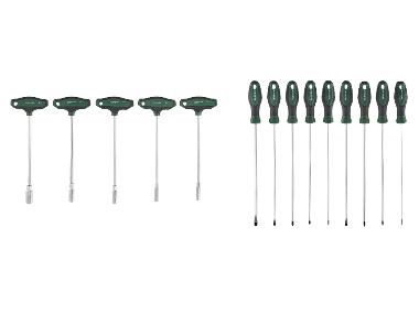 PARKSIDE® Dopsleutelset met T-greep of lange schroevendraaierset