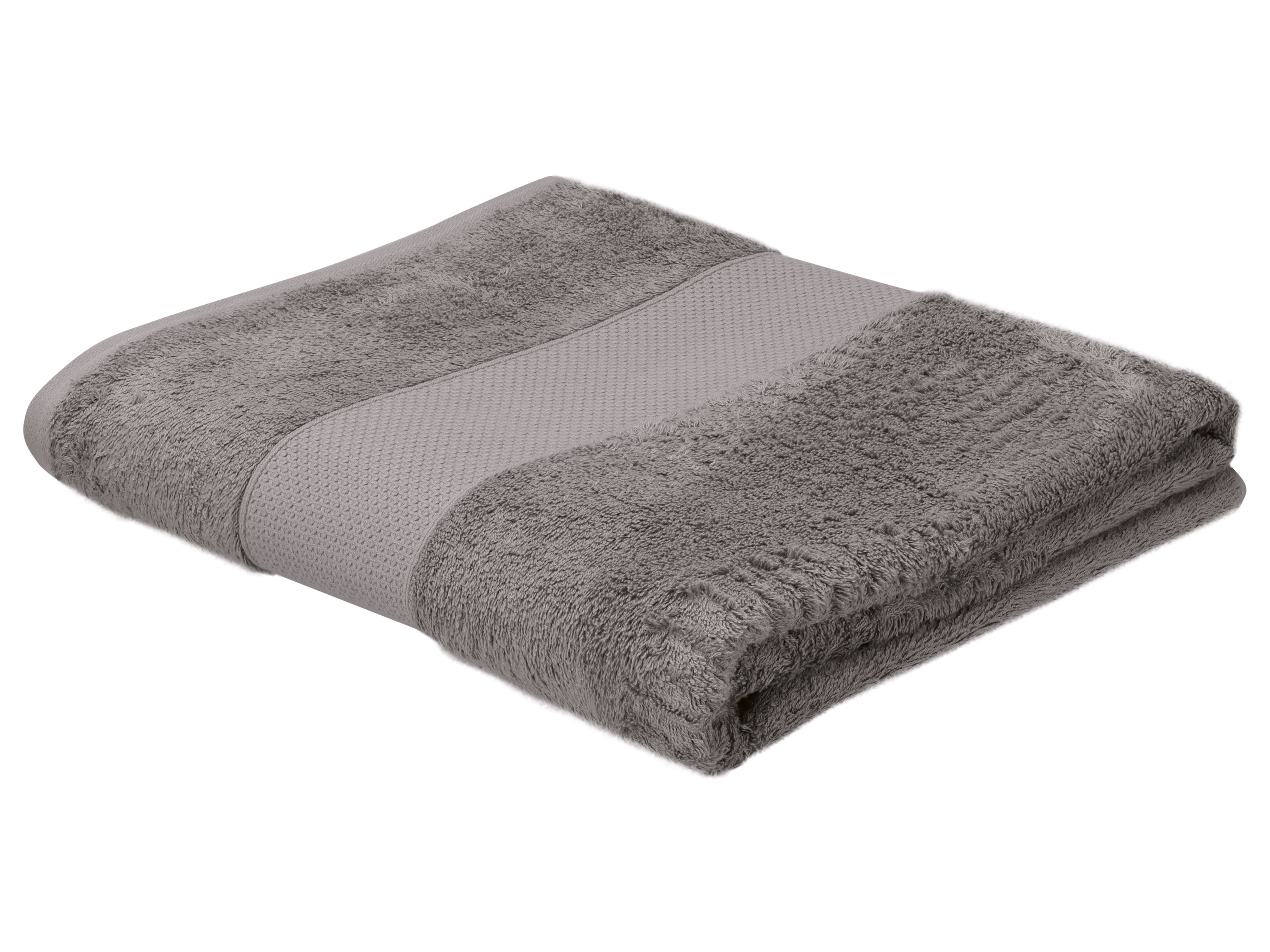 LIVARNO Bamboe handdoek 100 x 150 cm (Grijs)