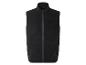 Zwart fleece vest met rits