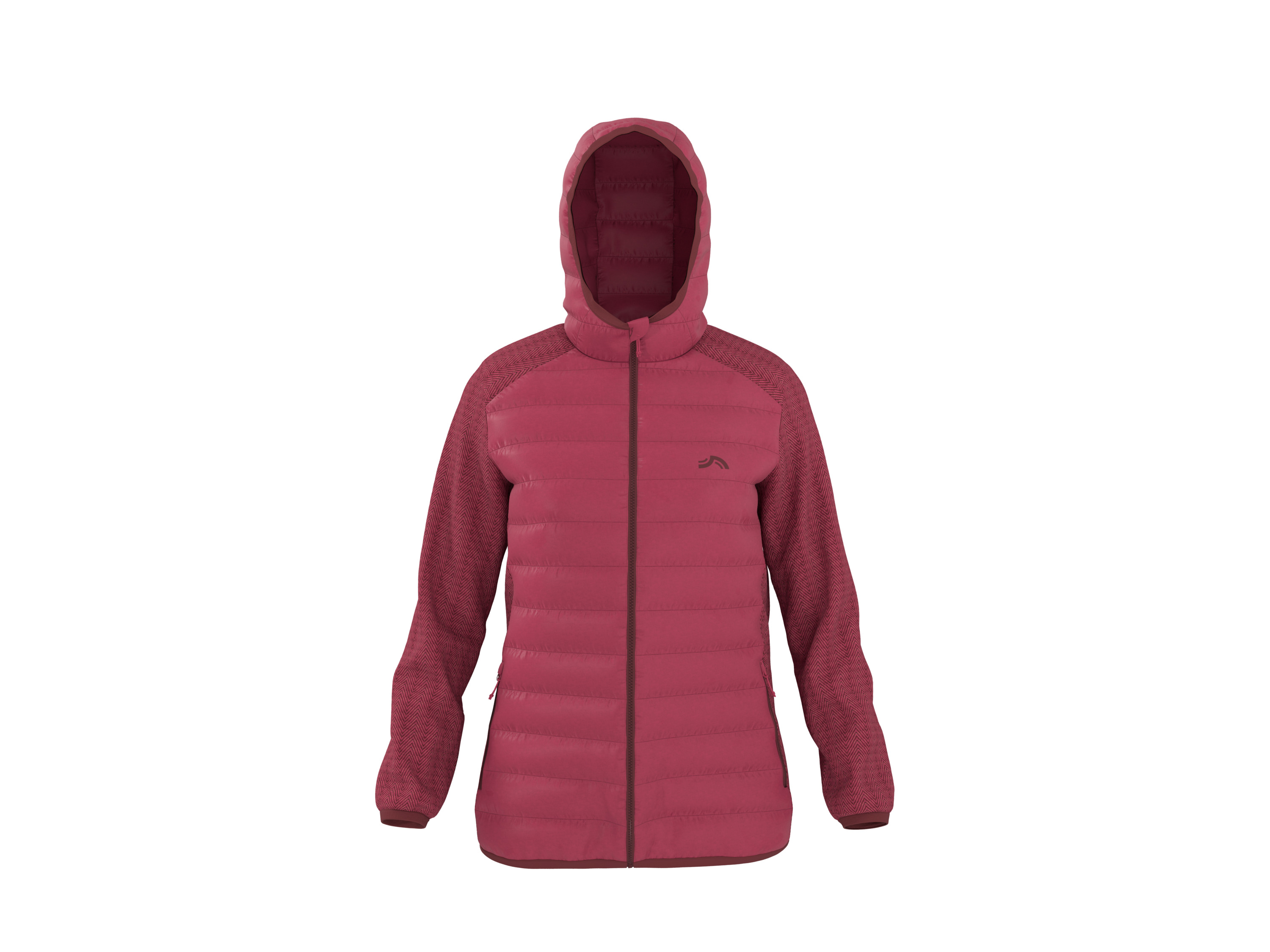 CRIVIT Dames hybride jas (Roze, XS (32/34))