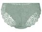 Grijsgroene kantjes slip, elegante en vrouwelijke stijl.