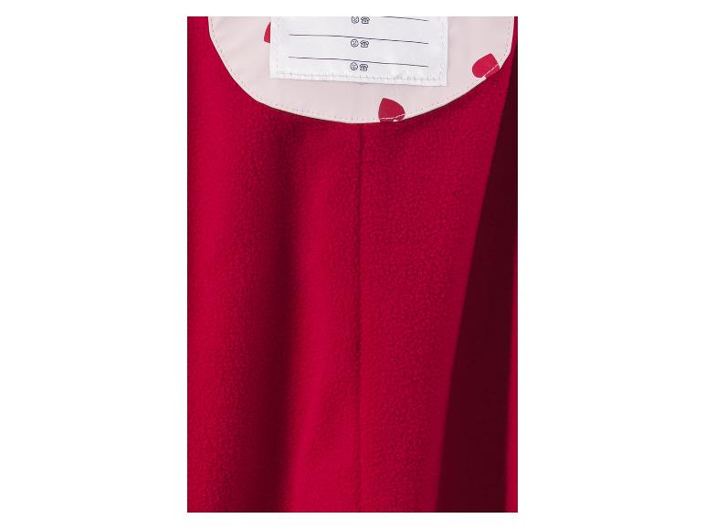 Rood fleece vest met naamlabel