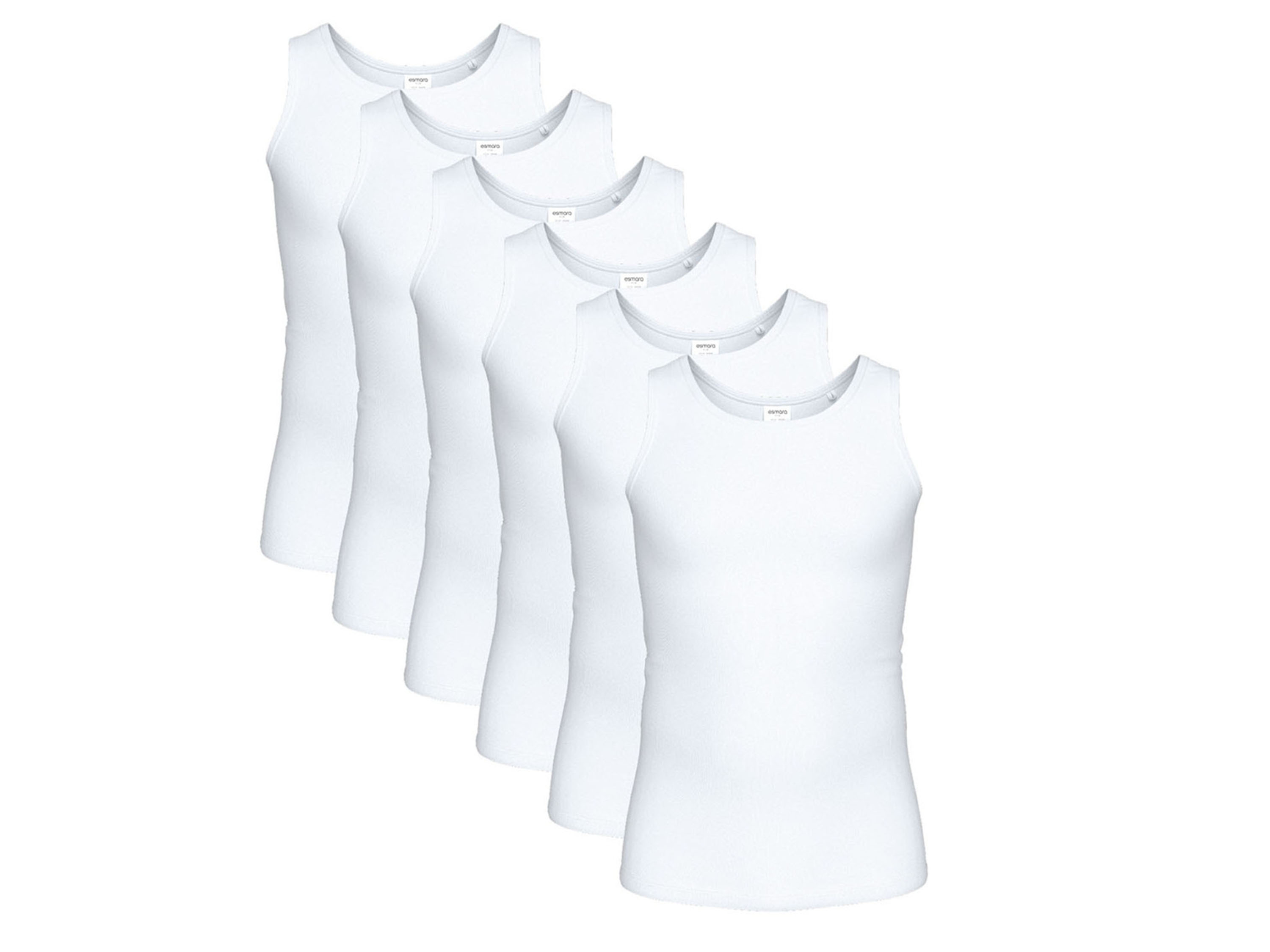 ESMARA MEN Set van 6 heren hemden (M)