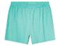 Turquoise jersey shorts voor kinderen.