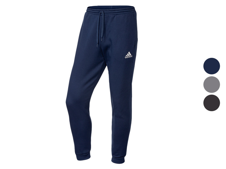 Donkerblauwe Adidas trainingsbroek voor heren.