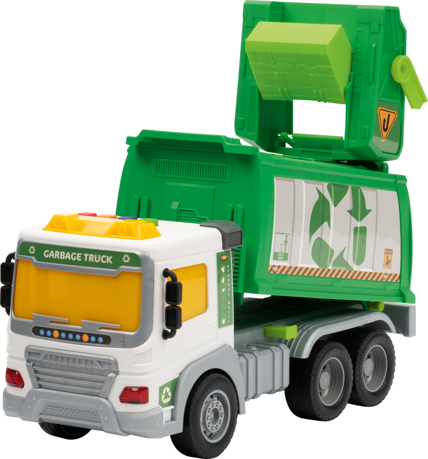 LUPILU Bouwvoertuig met licht en geluid (Recycling vrachtwagen)