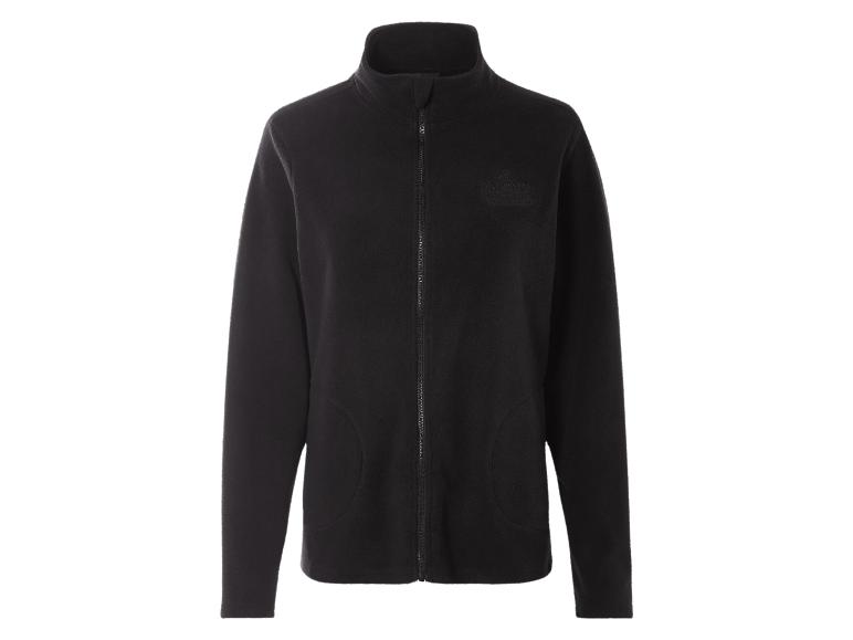 Een zwarte fleecejas met rits van The North Face.