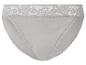 Grijze dames slip met kanten rand.