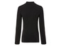 Een zwart longsleeve shirt met hoge hals.