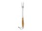 Roestvrijstalen barbecuevork met houten handvat
