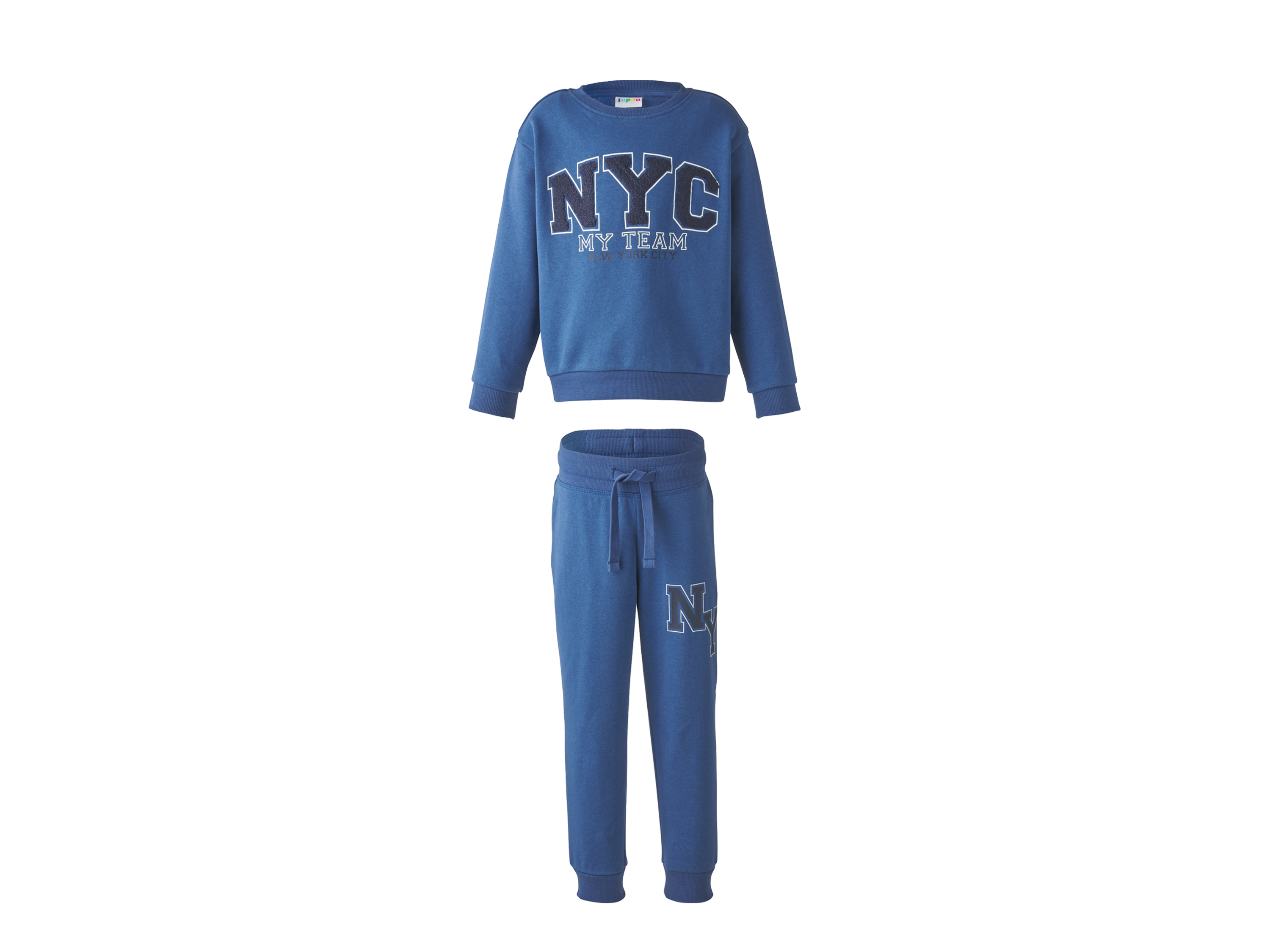 LUPILU Kinder kledingset 2-delig (Blauw, 110/116) afbeelding