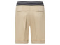 Beige korte broek met een zwarte band