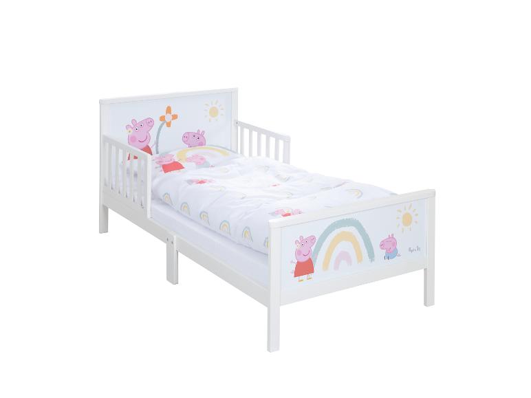 Wit Peppa Pig kinderbed met regenboog- en zonmotieven