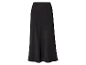 Lange zwarte satijnen rok.