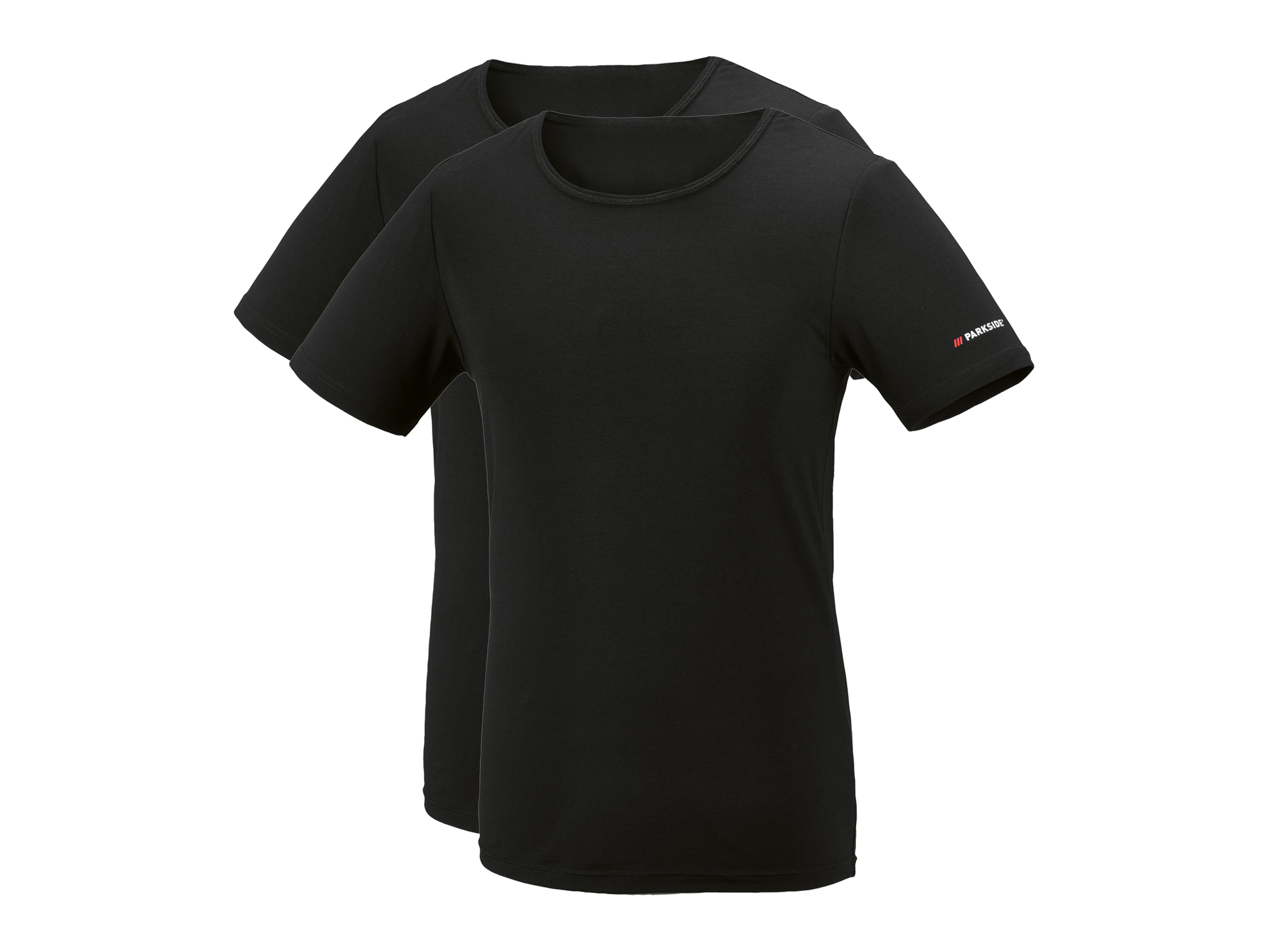 PARKSIDE Set van 2 heren T-shirts (Zwart, M)