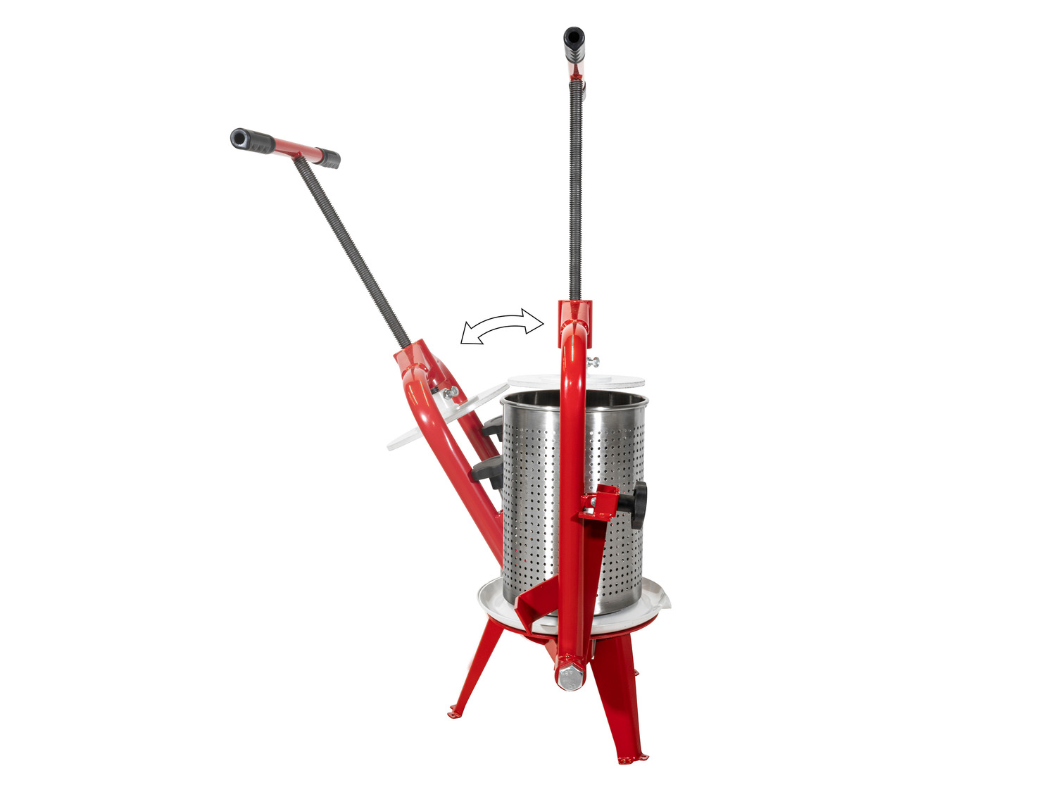 UISEBRT Fruitpers, persdoek, 6 liter, mechanische sappers, wijnpers, appelpers, fruitpers