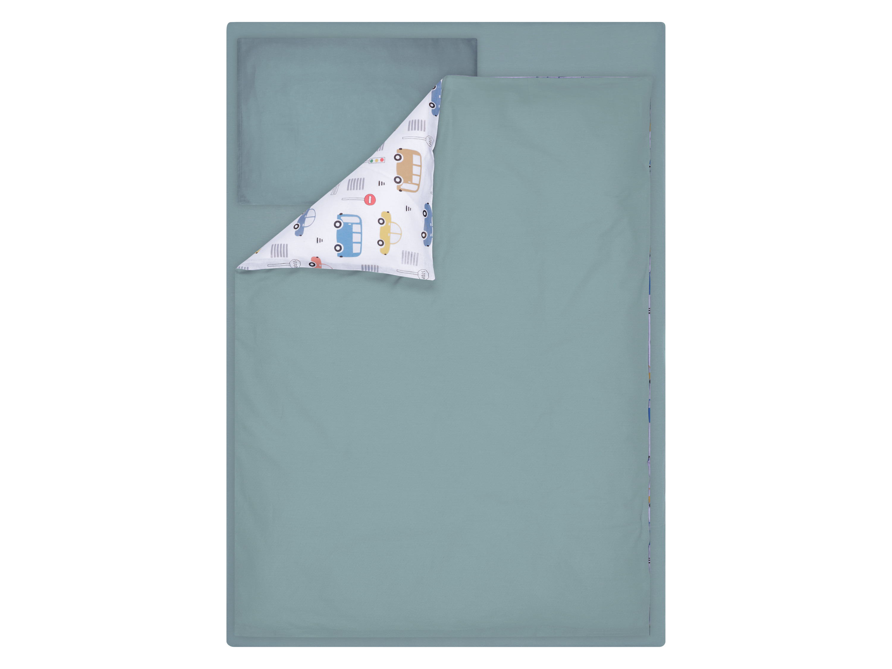 LIVARNO Baby dekbedovertrek set 60 x 120 cm (Auto's)