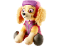 Pluche hondenspeeltje in roze en paarse outfit