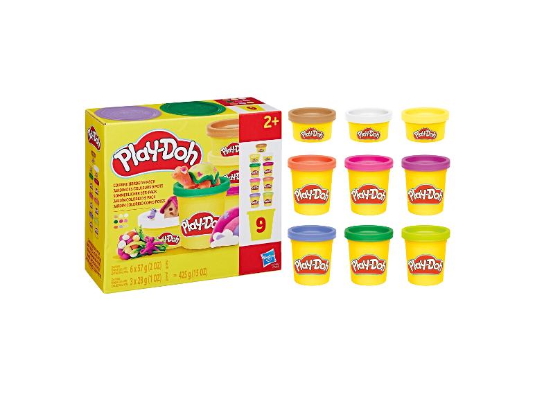 Play-Doh Colorful Garden 9-pack klei in diverse kleuren.