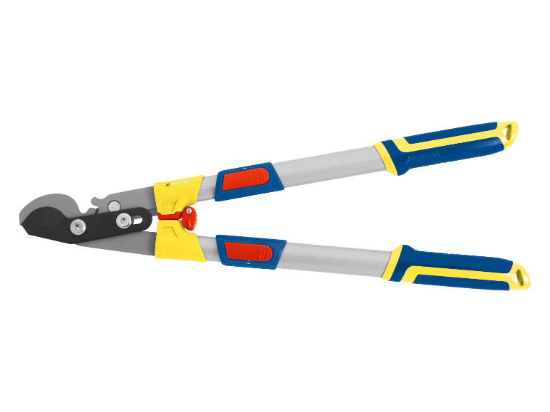 Parkside snoeischaar met lange handgrepen en comfortabele handvatten.