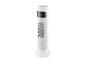 Witte torenverwarming met digitaal display van 21°C en afstandsbediening.