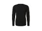 Zwart dames shirt met lange mouwen, achterkant
