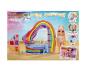 Rainbow High Littles Pool Day speelset met pop, regenboogglijbaan en accessoires.