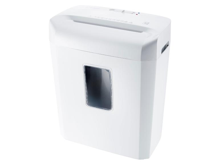 Witte documentversnipperaar met transparant venster.