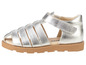 Zilveren sandalen met gesp voor meisjes