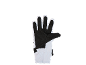 Witte en zwarte skihandschoen met getextureerde handpalm