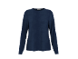 Donkerblauwe damesshirt met lange mouwen