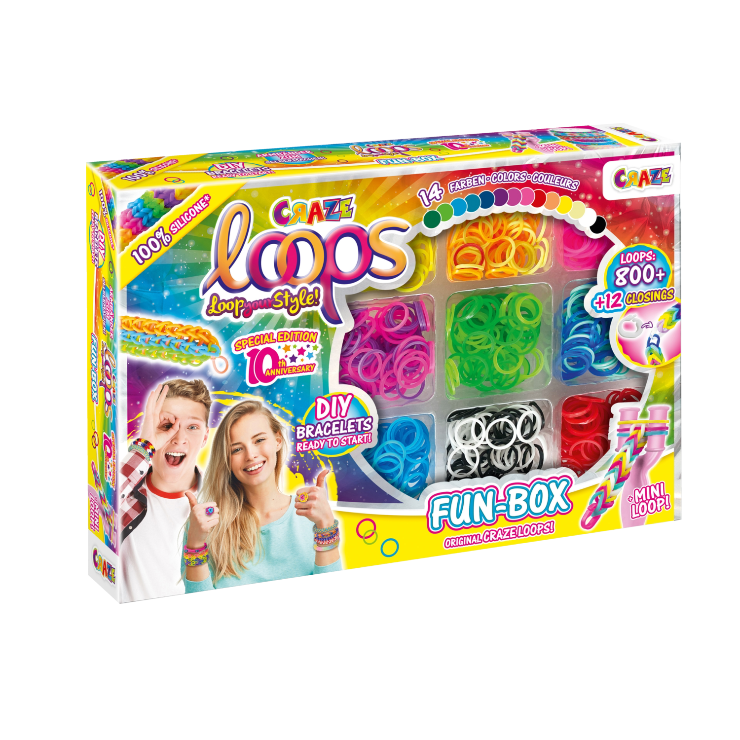 CRAZE Loops of Beads armbandenset (LOOPS - Fun Box)