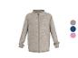 Beige fleecejack met rits en drie kleuropties.