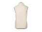 Beige fleecevest met zwarte bies, achterkant