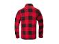 Rood-zwart geruit fleece overhemd, achterkant