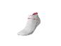 Witte korte sok met rode details, voor sport