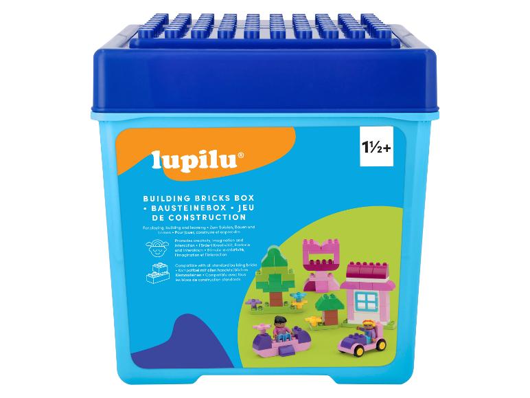 lupilu bouwstenen doos voor kinderen vanaf 1,5 jaar.