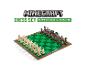 The Noble Collection Minecraft-schaakspel met helden tegen vijandige wezens.