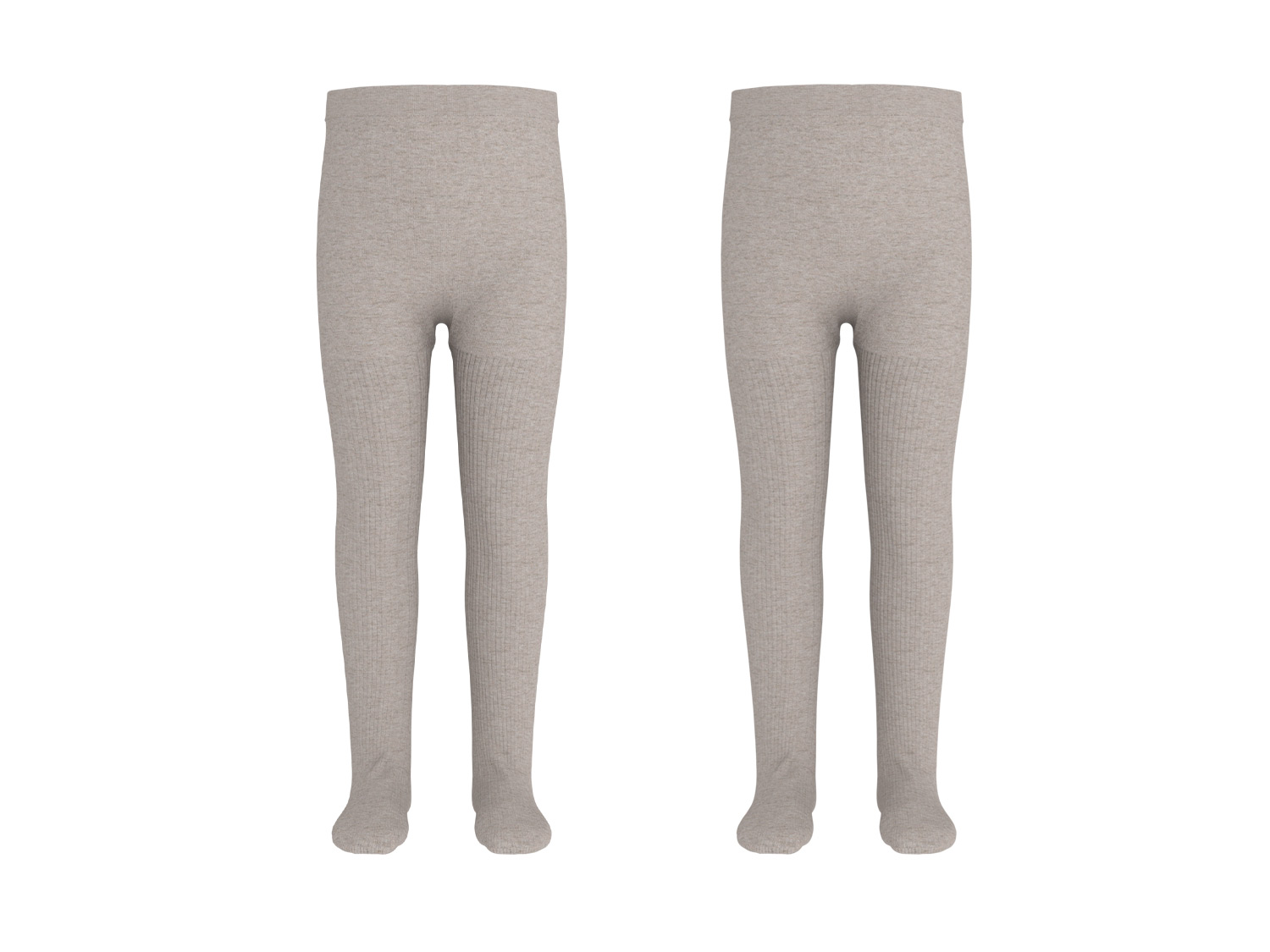 LUPILU Kinder thermo maillot, 2 stuks (Beige, 110/116)