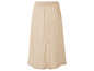 Beige rok met elastische tailleband.
